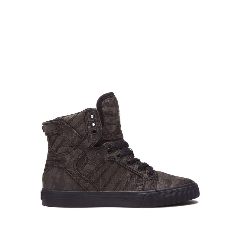 Buty Supra SKYTOP - Sneakersy Wysokie Dziecięce - Brązowe (SYZA-24760)